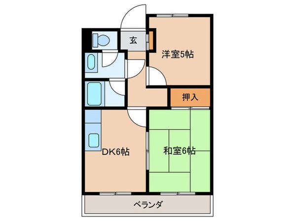 メゾングリーンビューの物件間取画像